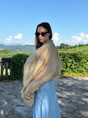 Cashmere scarf Concrete