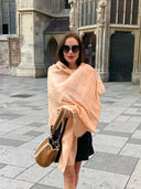 Cashmere scarf Peach