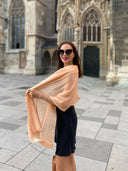 Cashmere scarf Peach