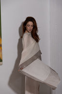 Cashmere scarf Gloria Ivory