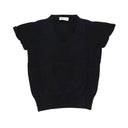 Cashmere Hand Knitted Pullover short Sleeve V neck