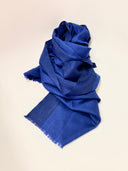 Cashmere scarf Deep Blue Design