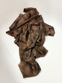 Cashmere scarf Dark Raie design