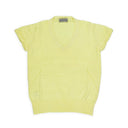 Cashmere Hand Knitted Pullover short Sleeve V neck