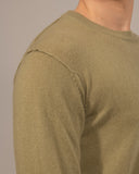 Cashmere Round Neck Hand-Knitted Unisex Pullover