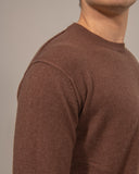 Cashmere Round Neck Hand-Knitted Unisex Pullover