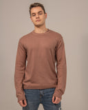 Cashmere Round Neck Hand-Knitted Unisex Pullover