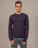 Cashmere Round Neck Hand-Knitted Unisex Pullover