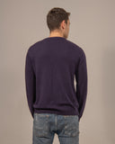 Cashmere Round Neck Hand-Knitted Unisex Pullover