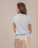 Cashmere Hand Knitted Pullover short Sleeve V neck